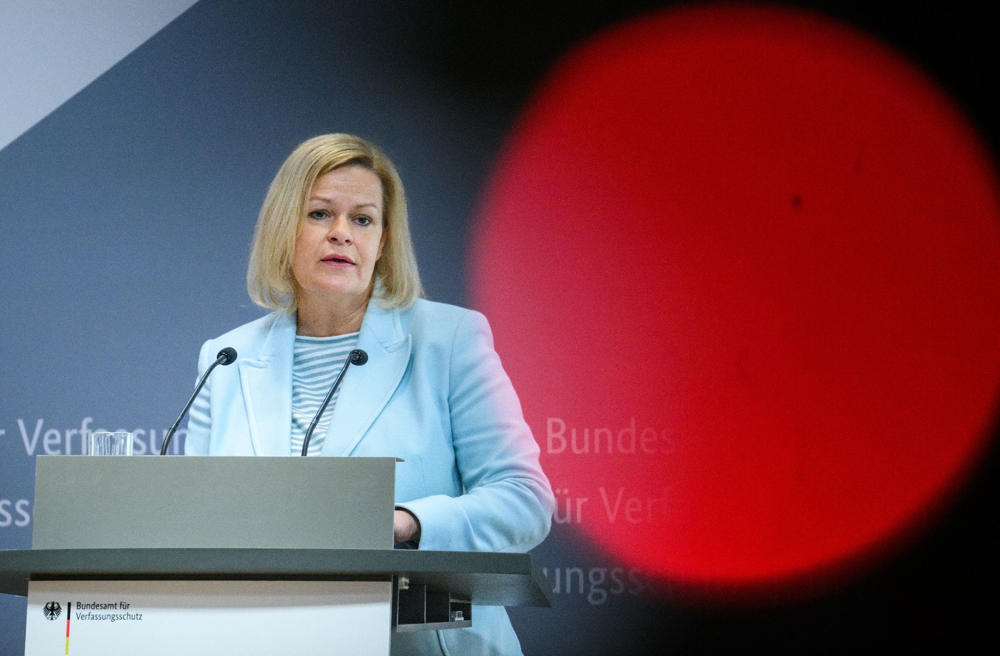 Bundesinnenministerin Nancy Faeser (SPD). (© Bernd von Jutrczenka/dpa)