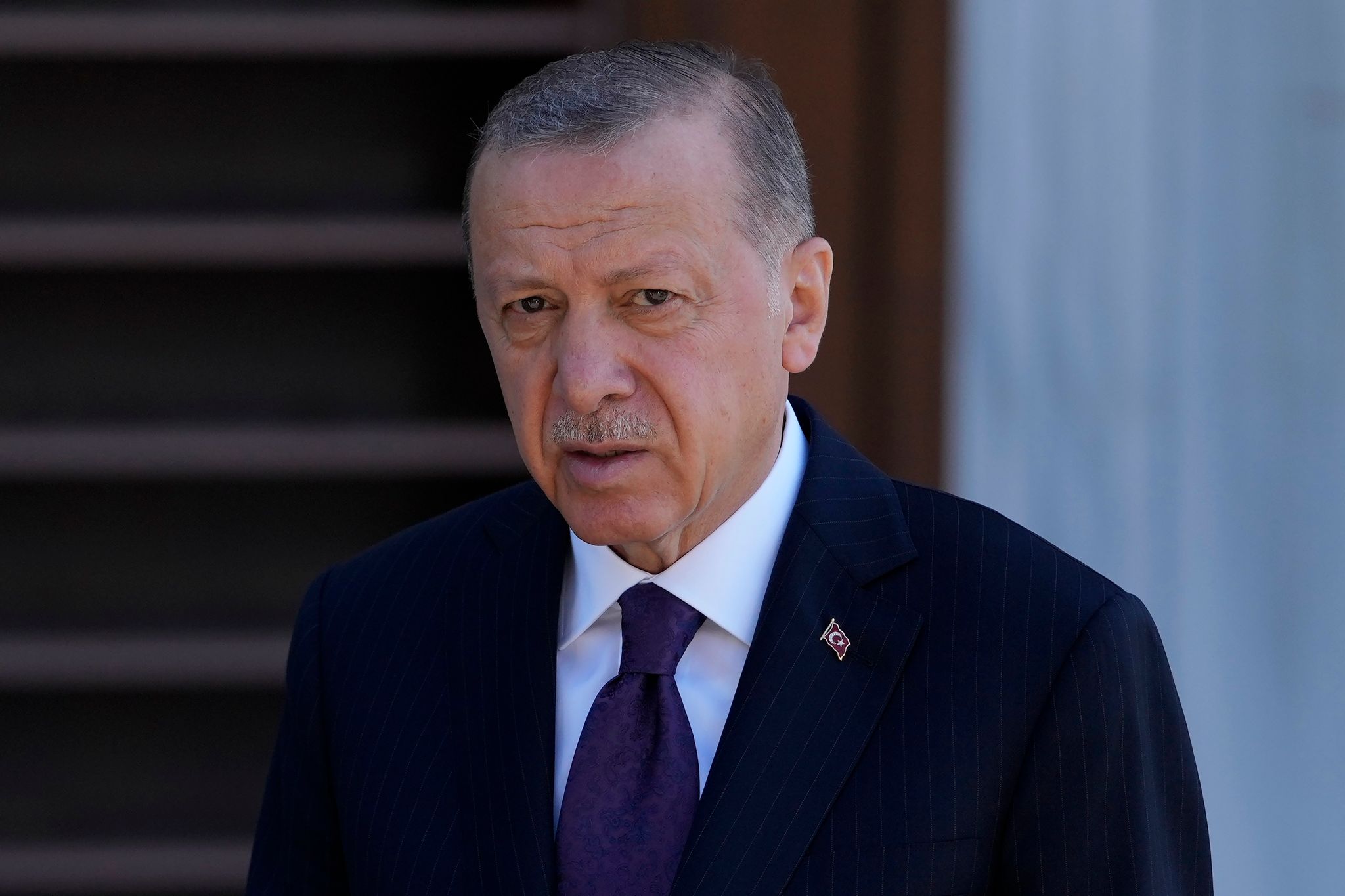 Der Staatspräsident der Türkei: Recep Tayyip Erdogan. (© Khalil Hamra/AP/dpa)