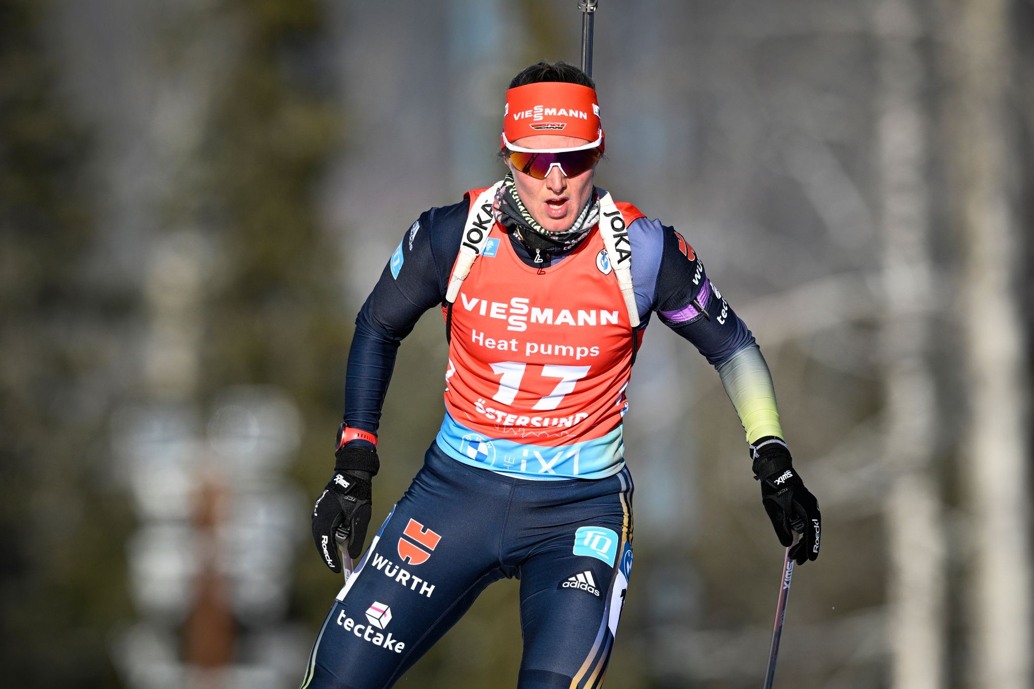 Beendete ihr letztes Rennen in Oslo auf Platz sechs: Denise Herrmann-Wick. (© Anders Wiklund/TT News Agency/AP/dpa)