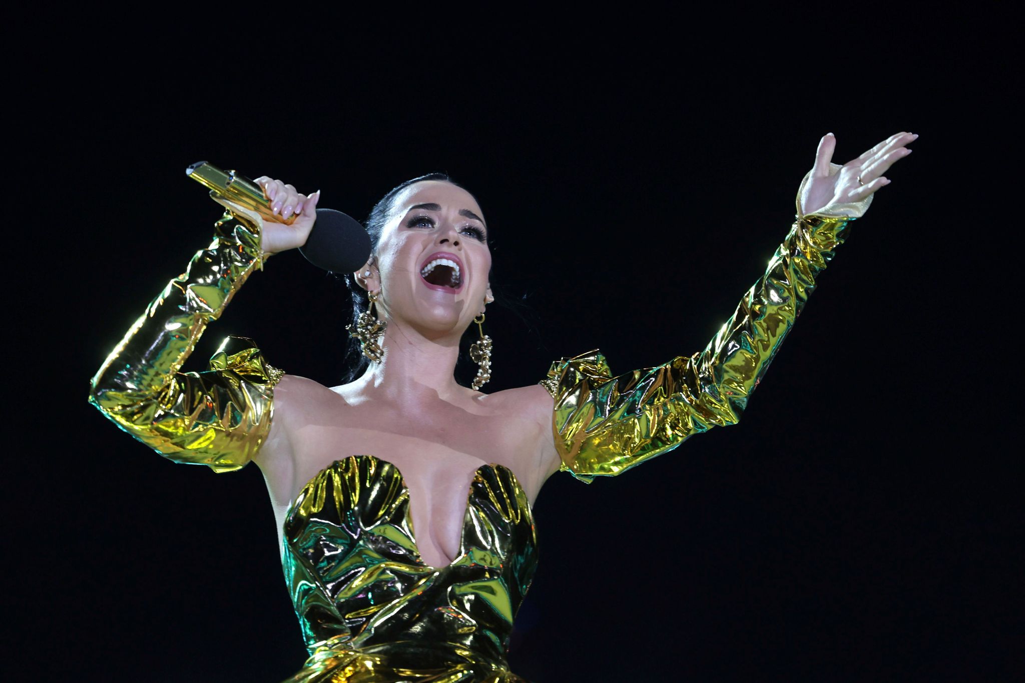 Katy Perry trennt sich für viel Geld von den Rechten an ihren fünf Hit-Alben. (© Chris Jackson/Getty Images Pool via AP/dpa)