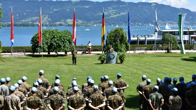 Eine Militärausbildung findet in Lindau statt (© Andreas Reimund)