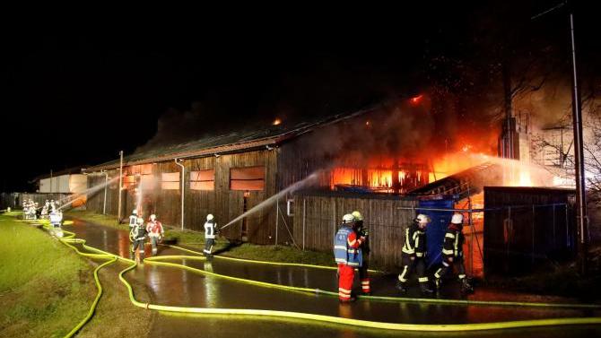 Brand in Wiedergeltingen (© Bringezu/AOV)