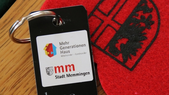 In Memmingen gibt es kostenlose lucaapp-Schlüsselanhänger (© Alexandra Wehr/ Pressestelle Stadt Memmingen)