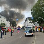 Großbrand in ehemaligem Autohaus in Kempten / Foto: AllgäuHIT | Domagoj Milosevic