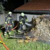 Blaichacher Feuerteufel schlägt wieder zu: Holzstapel brennt nahe Wohngebiet