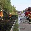 Mehrere Böschungsbrände an der A96 bei Leutkirch